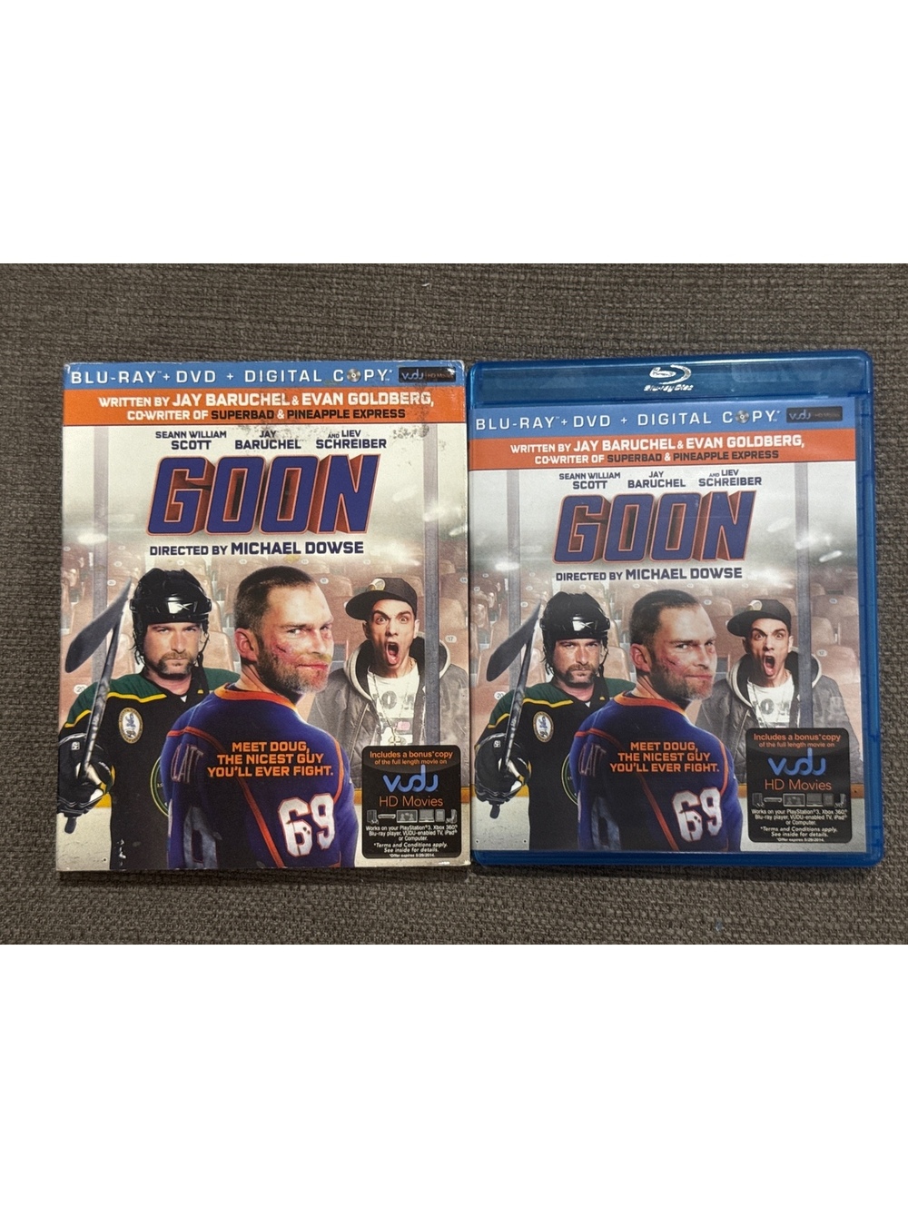 "GOON (2011)" Sports Comedy BLU-RAY & DVD set (2012, Magnet) SEAN WILLIAM SCOTT